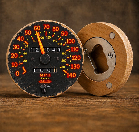 Renault 5 GT Turbo Inspired Speedometer Bottle Opener & Gift Bag