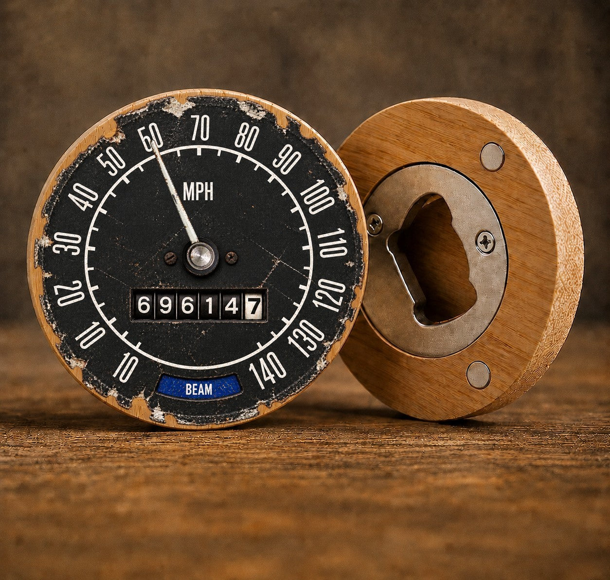 60th Birthday Ford Escort Mexico Inspired Speedometer Bottle Opener Gift