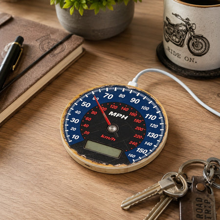Ford Focus RS Mk1 15W Bamboo Wireless Charger & Gift Bag Speedometer Gift