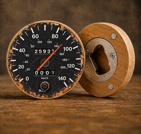 90th Birthday Ford Capri 2.8i Inspired Speedometer Bottle Opener Gift