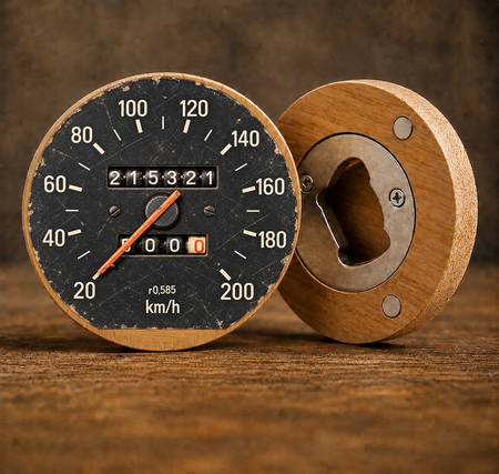Volvo 240 Inspired Speedometer Bottle Opener & Gift Bag
