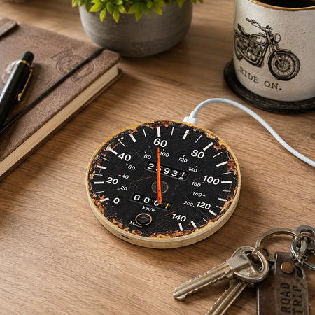Ford Capri 15W Bamboo Wireless Charger & Gift Bag Speedometer Gift