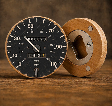 MG Metro Inspired Speedometer Bottle Opener & Gift Bag