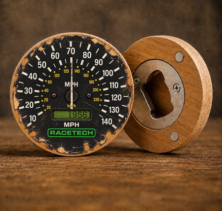70th Birthday Escort Mk1 Inspired Speedometer Design Bottle Opener