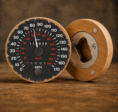 80th Birthday Ford Granada Inspired Speedometer Bottle Opener Gift