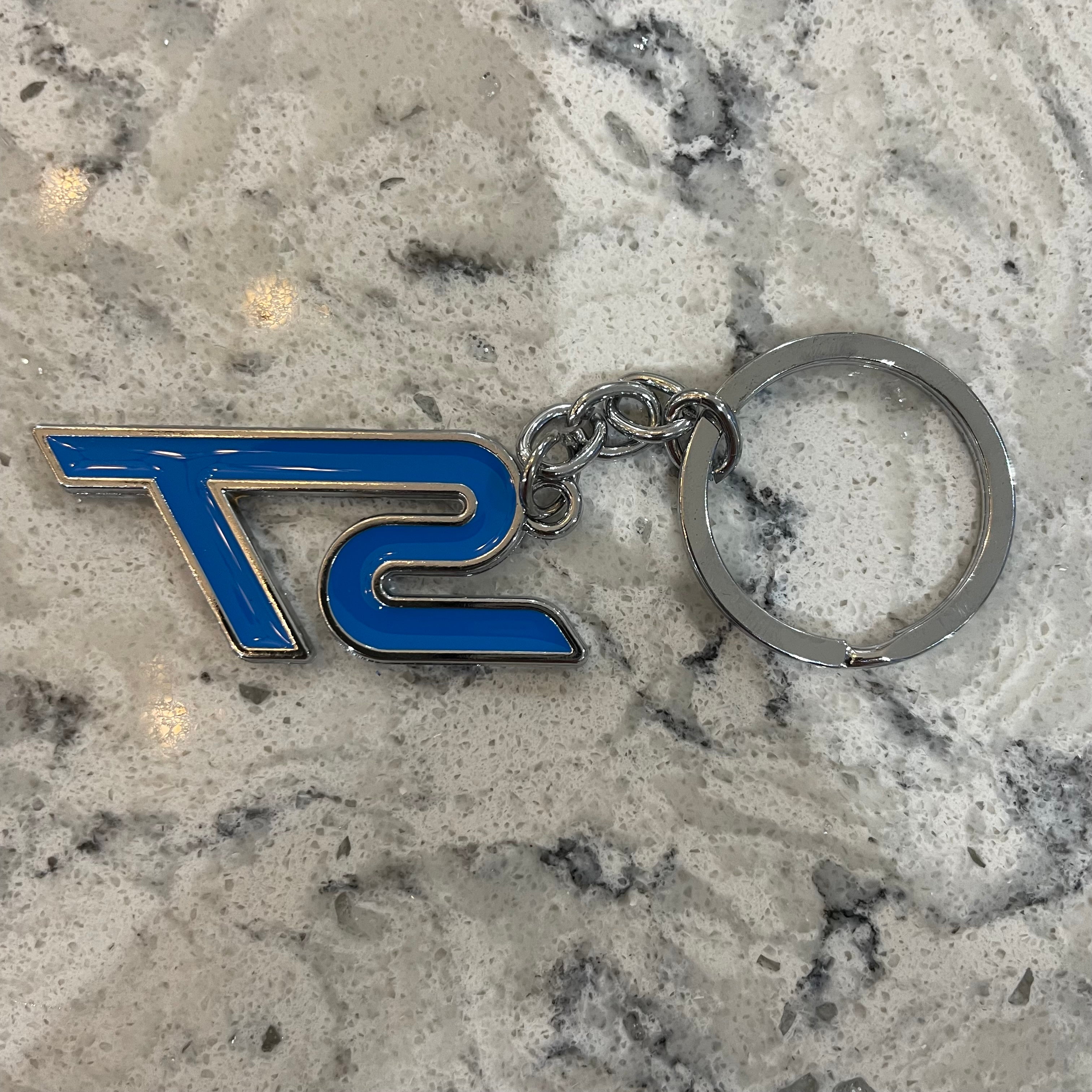 Ford ST Badge Blue Keyring - Retro Fast Fords