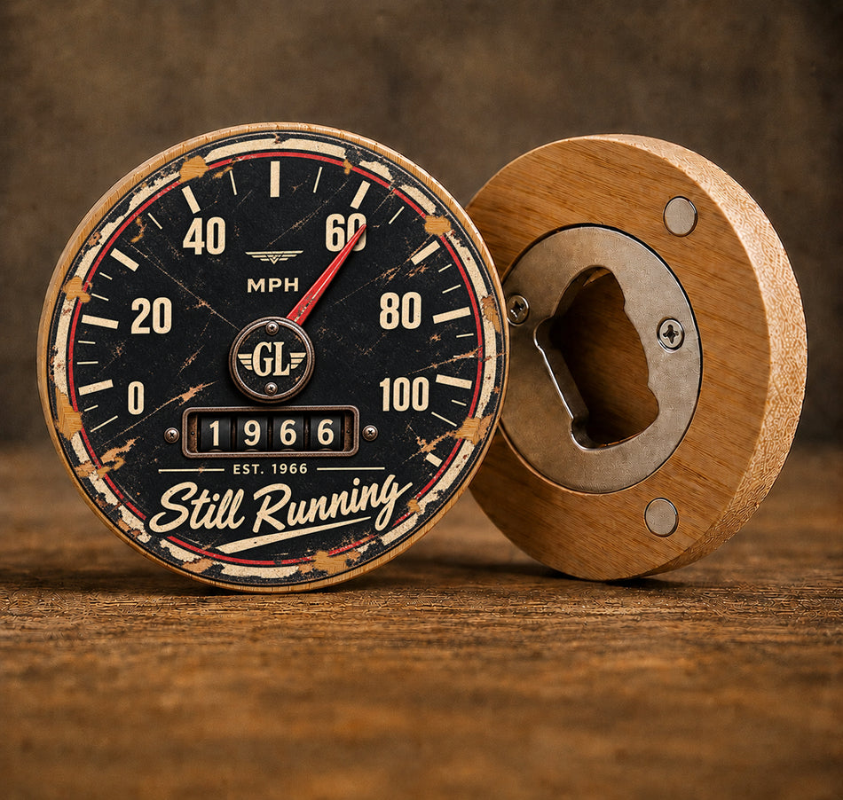 Speedometer Design Bottle Opener + Gift Bag