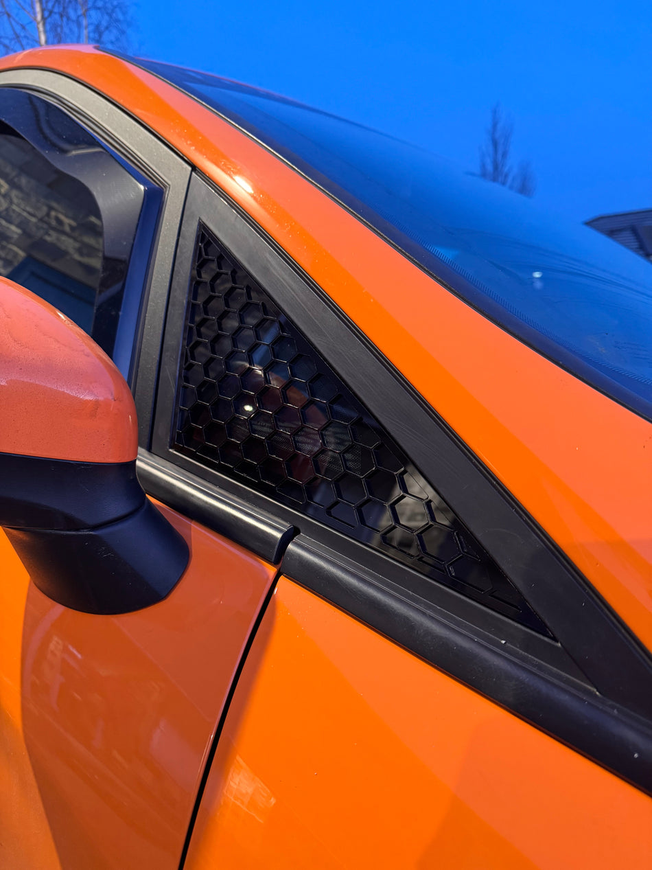 MK8 / MK8.5 Ford Fiesta Front Quarter Window Panels - Flag Edition