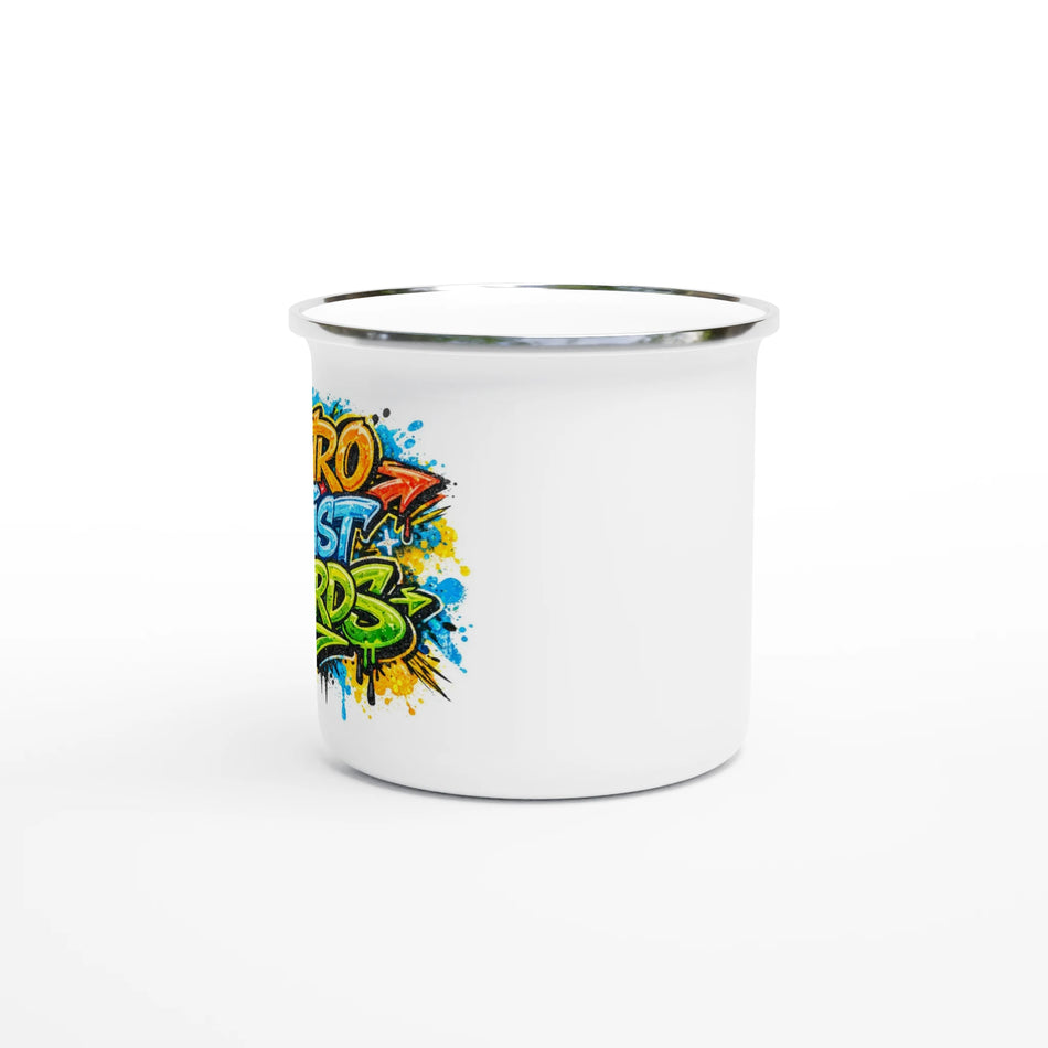 Graffiti RFF White 12oz Enamel Mug