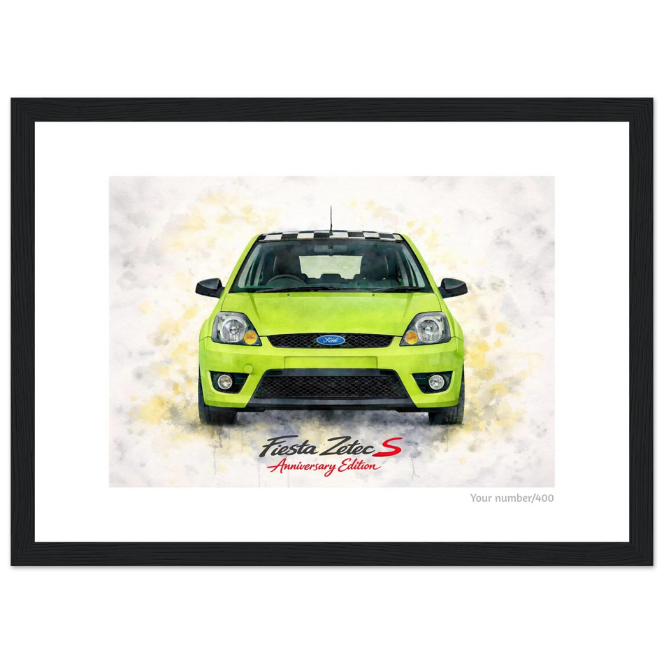Green Anniversary Edition A4 Print - Add your number - Classic Semi-Glossy Paper Wooden Framed Poster