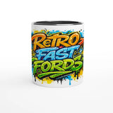 Graffiti RFF White 11oz Ceramic Mug with Color Inside