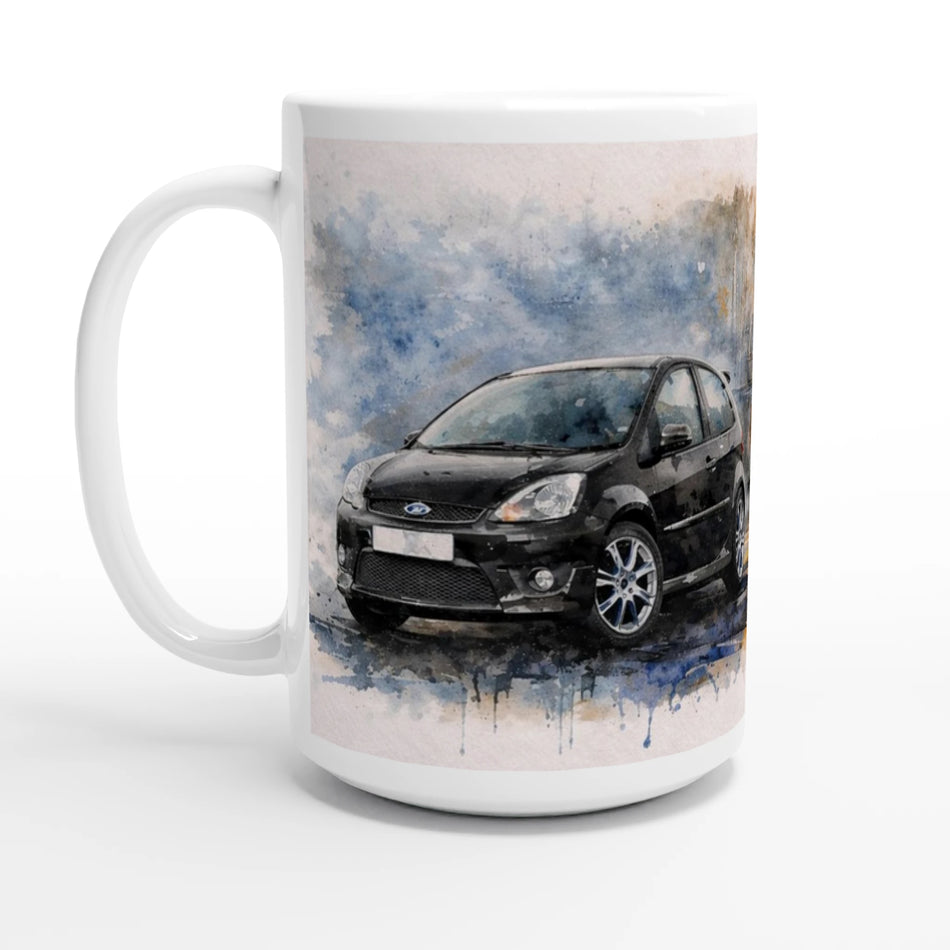 Black ST150 White 15oz Ceramic Mug