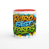 Graffiti RFF White 11oz Ceramic Mug with Color Inside
