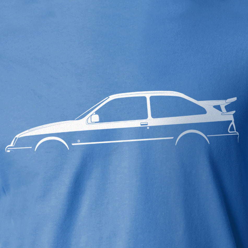 Ford Sierra RS500 Cosworth Silhouette T-Shirt by Retro Fast Fords