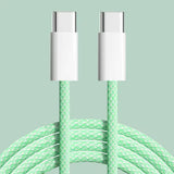 USB Type C to C Braided Colourful Charging Data Cable 1M 30W