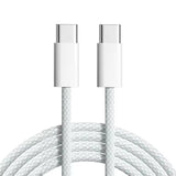 USB Type C to C Braided Colourful Charging Data Cable 1M 30W