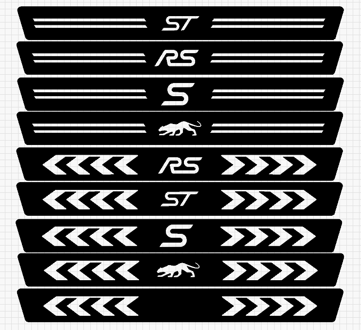 Ford Replacement Door Sill Plates (Multiple Logo Options)