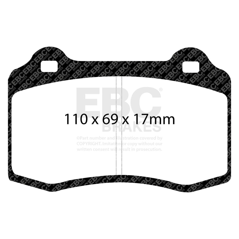EBC Brakes Pad  and  Disc Kit (PD01KF563) Front RS Focus Mk1