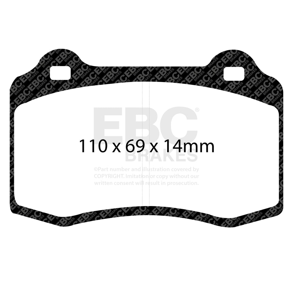 EBC Brakes Pad and Disc Kit (PD14KF185) Front RS Focus Mk1