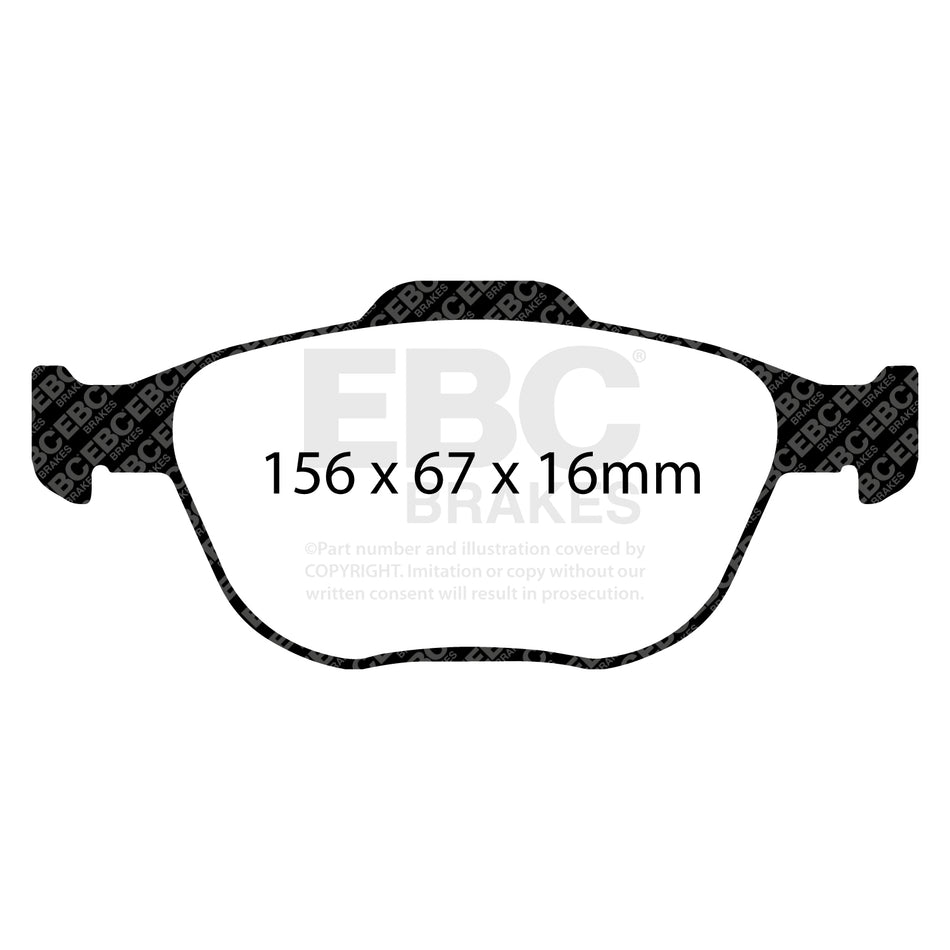 Bluestuff Brake Pad 5000 Series TrackDay Set Fiesta ST150 / Focus ST170