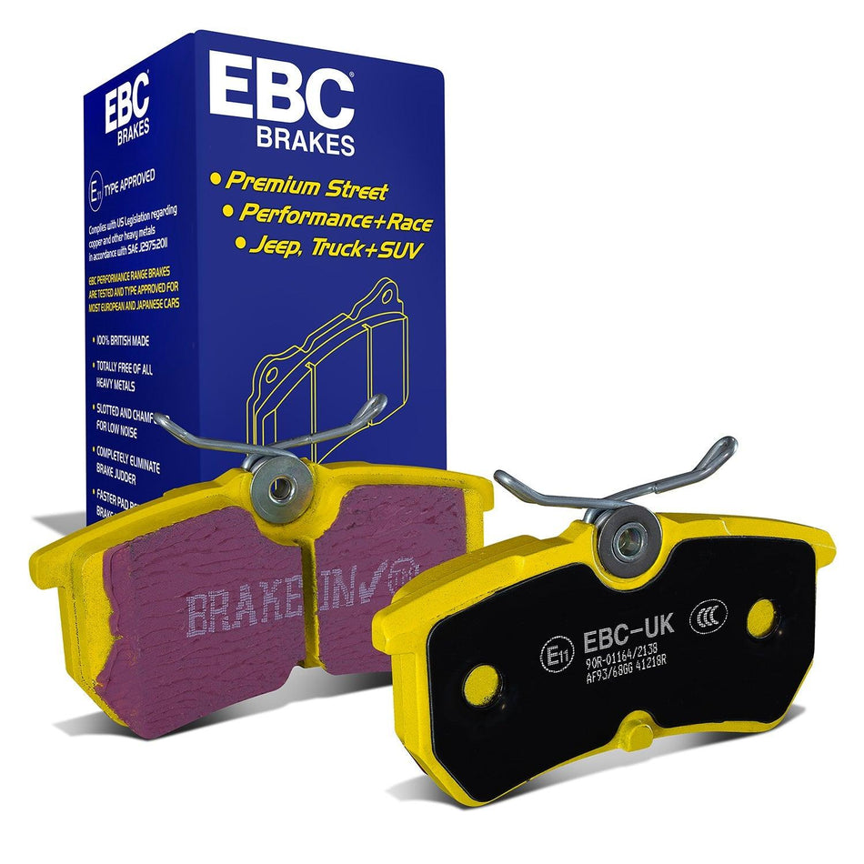 EBC Yellowstuff 4000 Series Street and Track Brake Pad Set (DP41218R) Mk6 Fiesta ST150 , Mk7 Fiesta ST-2, Focus Mk1 ST170