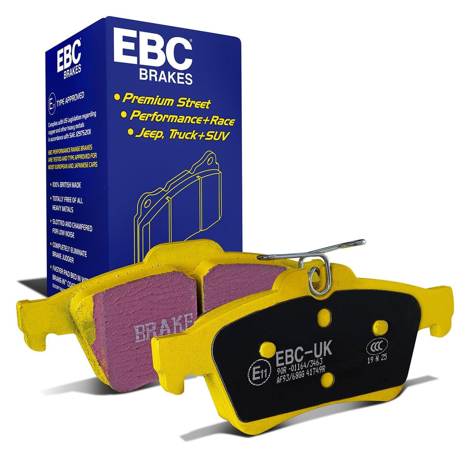 EBC Yellowstuff 4000 Series Street and Track Brake Pad Set (DP41749R) Ford Focus Mk3 RS