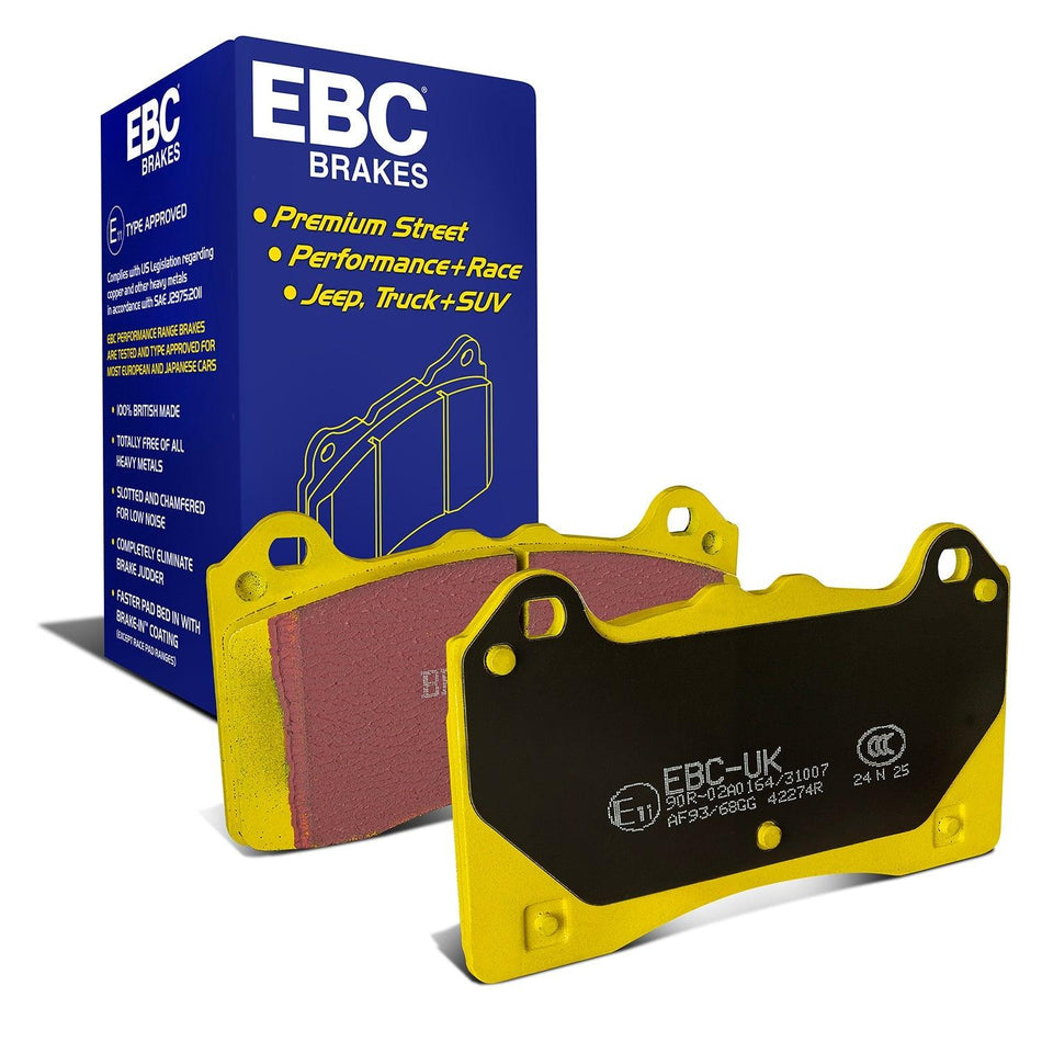 EBC Yellowstuff 4000 Series Street and Track Brake Pad Set (DP42274R) Ford Focus Mk3 RS