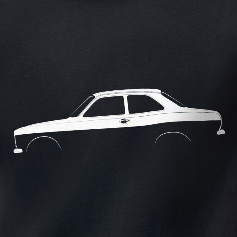 Ford Escort Mexico Silhouette T-Shirt by Retro Fast Fords