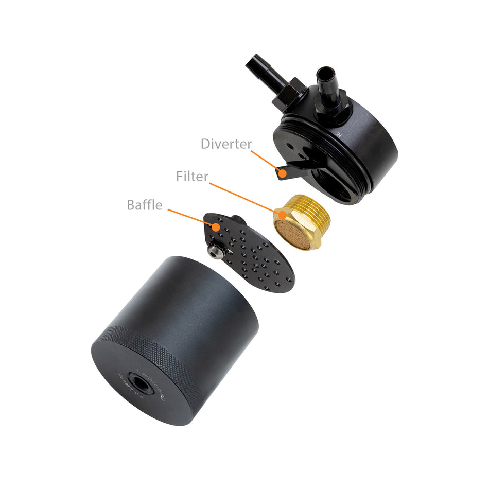Mishimoto Ford Mustang EcoBoost Baffled Oil Catch Can, 2015-2023