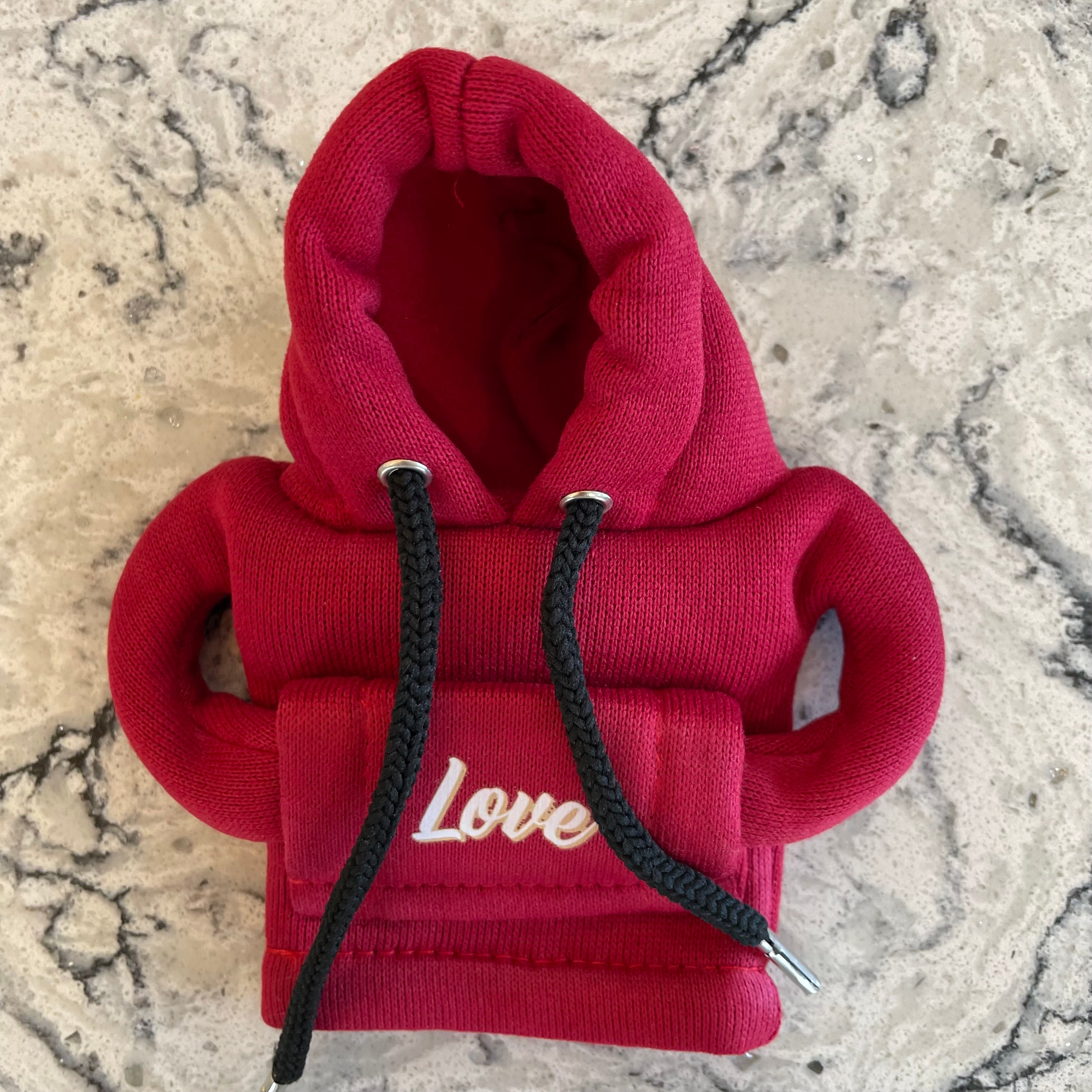 Valentines Love Novelty Gear Stick Hoodie Red - Retro Fast Fords
