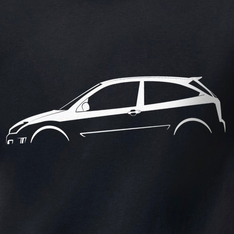 Ford Focus Mk1 RS Silhouette T-Shirt by Retro Fast Fords