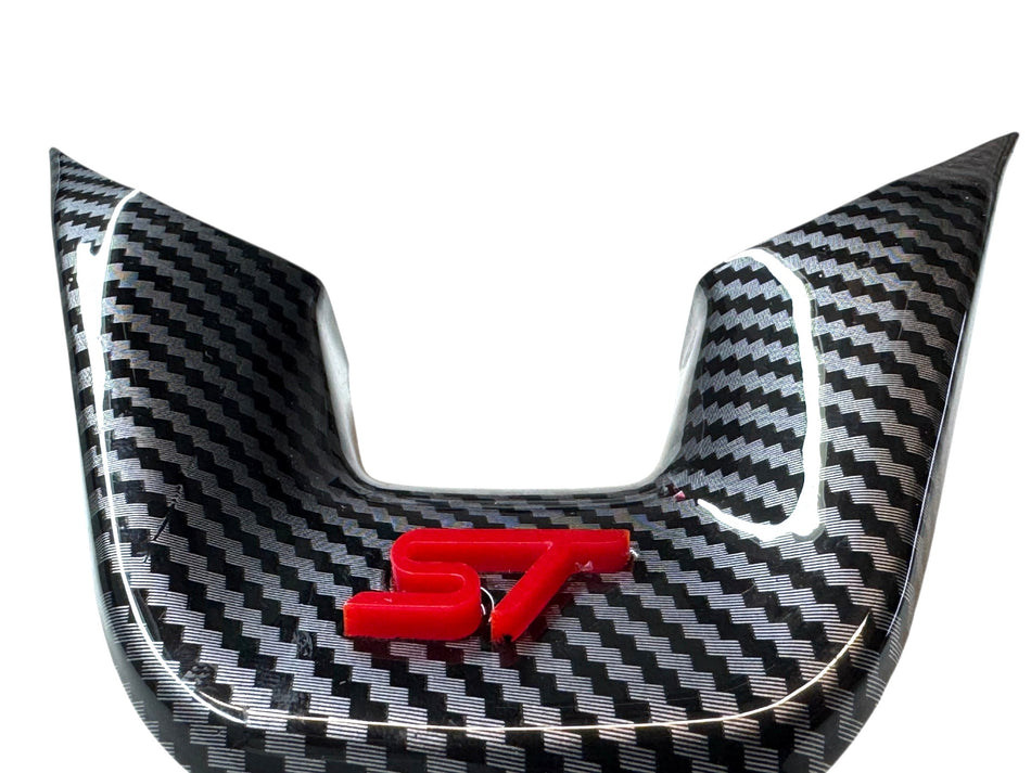 4D Acrylic "ST" Insert for Lower Carbon Steering Wheel Cover
