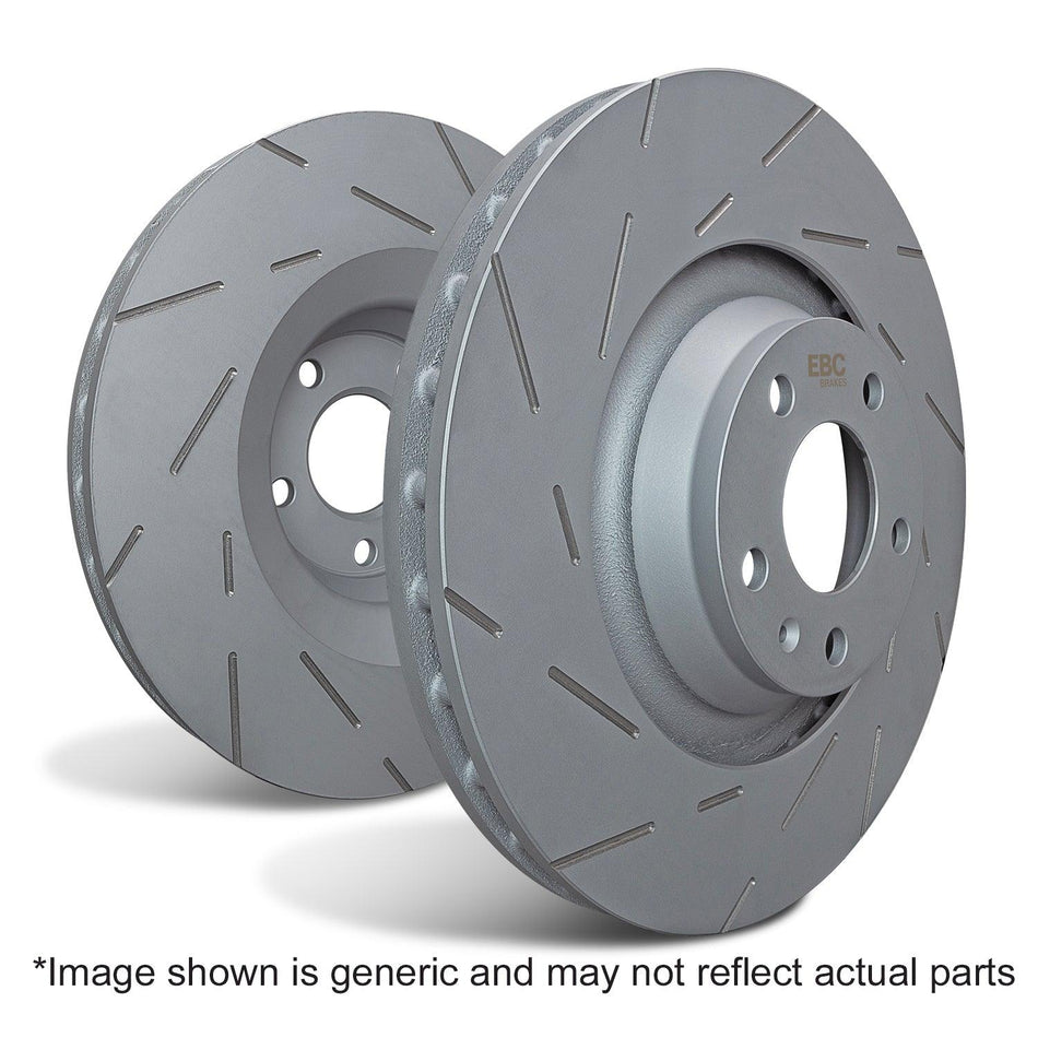 EBC USR Series Fine Slotted Discs (Pair) (USR1116) Ford Focus Mk1 ST170