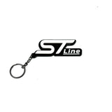 4D ST-Line Logo Keychain for Ford – Gloss Black with Custom Colour Options | CEUK