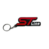 4D ST-Line Logo Keychain for Ford – Gloss Black with Custom Colour Options | CEUK