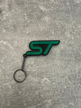 4D ST Logo Keychain for Ford – Gloss Black with Custom Colour Options | CEUK