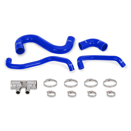 Mishimoto 2015-2017 Ford Mustang GT Silicone Lower Rad Hose, Blue for Ford Mustang