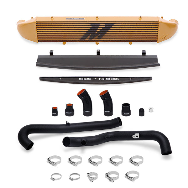 Mishimoto Ford Fiesta ST Intercooler Kit, 2014-2019, Gold w/ Wrinkle Black Pipes for Ford Fiesta
