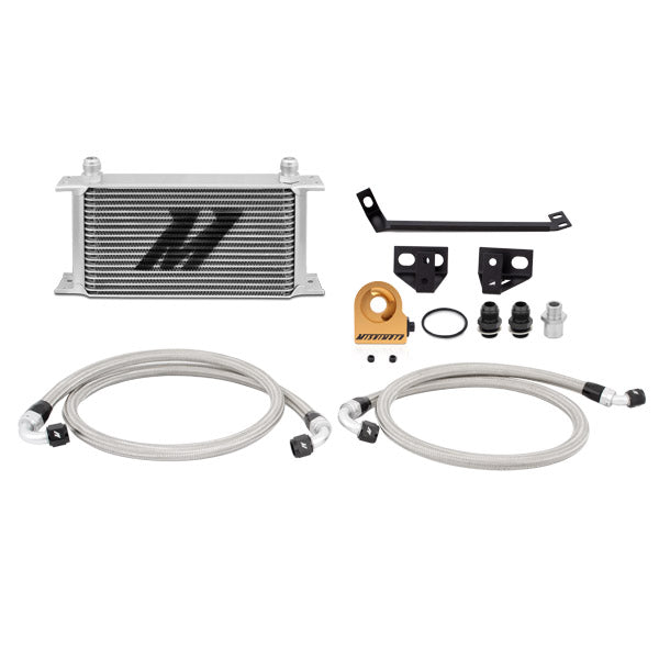 Mishimoto 2015-2017 Ford Mustang Ecoboost T-stat Oil Cooler, Silver for Ford Mustang
