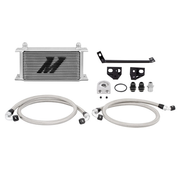 Mishimoto 2015-2017 Ford Mustang Ecoboost Oil Cooler Kit, Silver for Ford Mustang