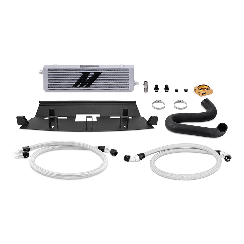 Mishimoto 18-23 Ford Mustang GT Oil Cooler Kit, Silver, Thermostatic for Ford Mustang