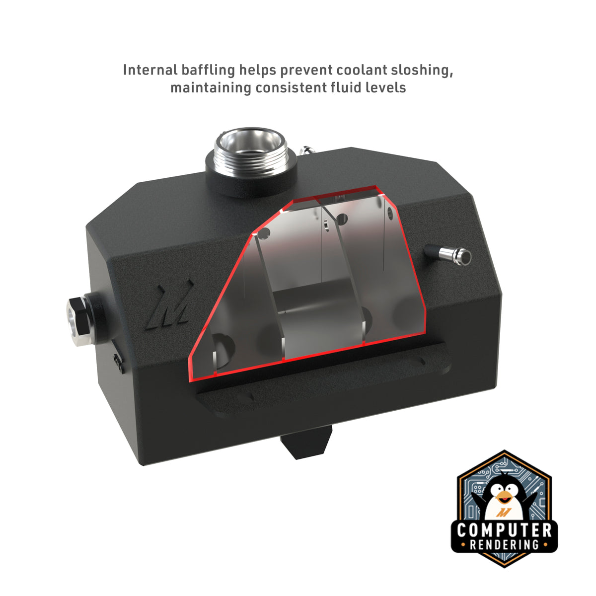 Mishimoto Ford Mustang Expansion Tank, 2015-2023, Polished