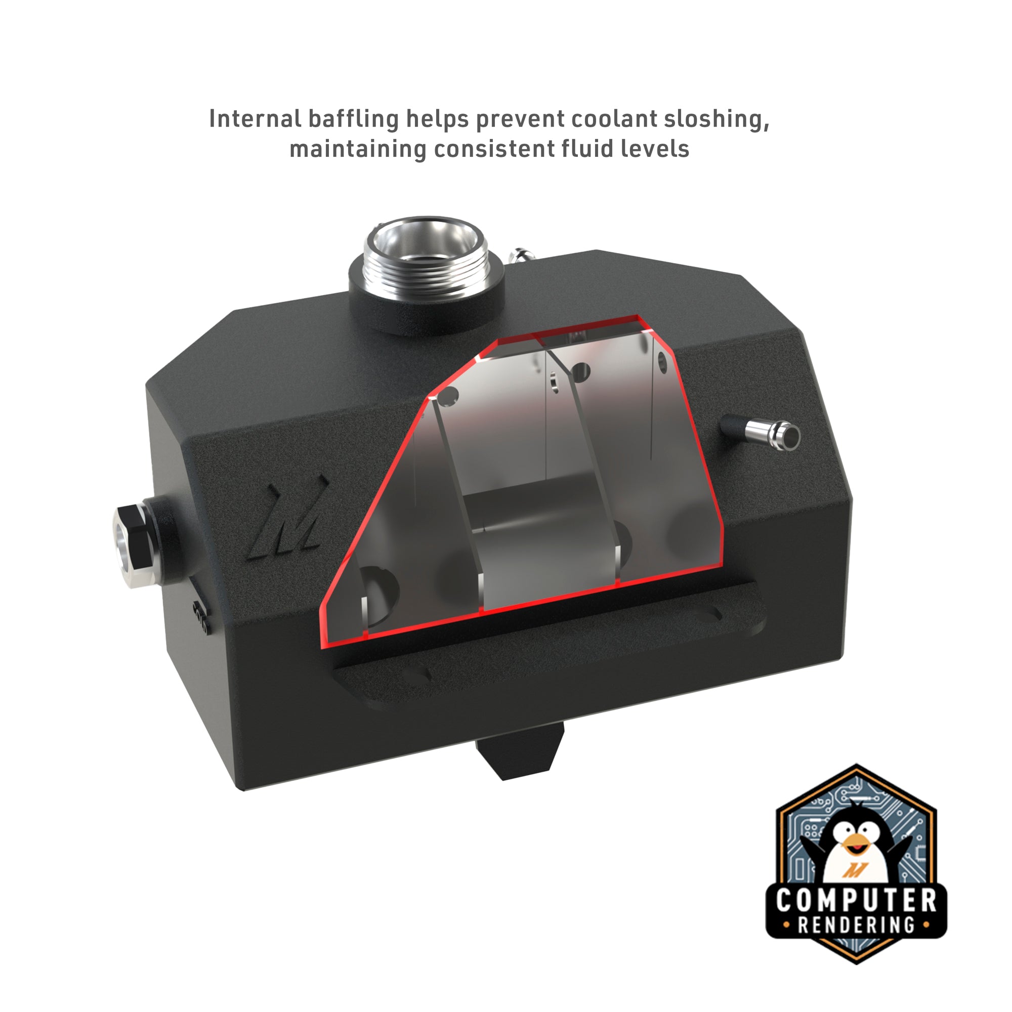 Mishimoto Ford Mustang Expansion Tank, 2015-2023, Polished
