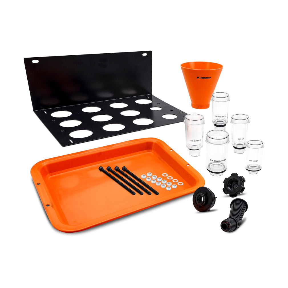 Mishimoto Screw On Oil Funnel, Full Kit for Ford Selected Ford Models