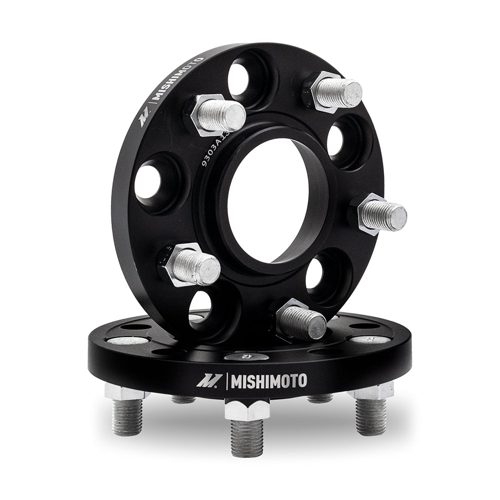 Mishimoto Wheel Spacers, 5X114.3, 70.5, 20, M14, Black for Ford Mustang