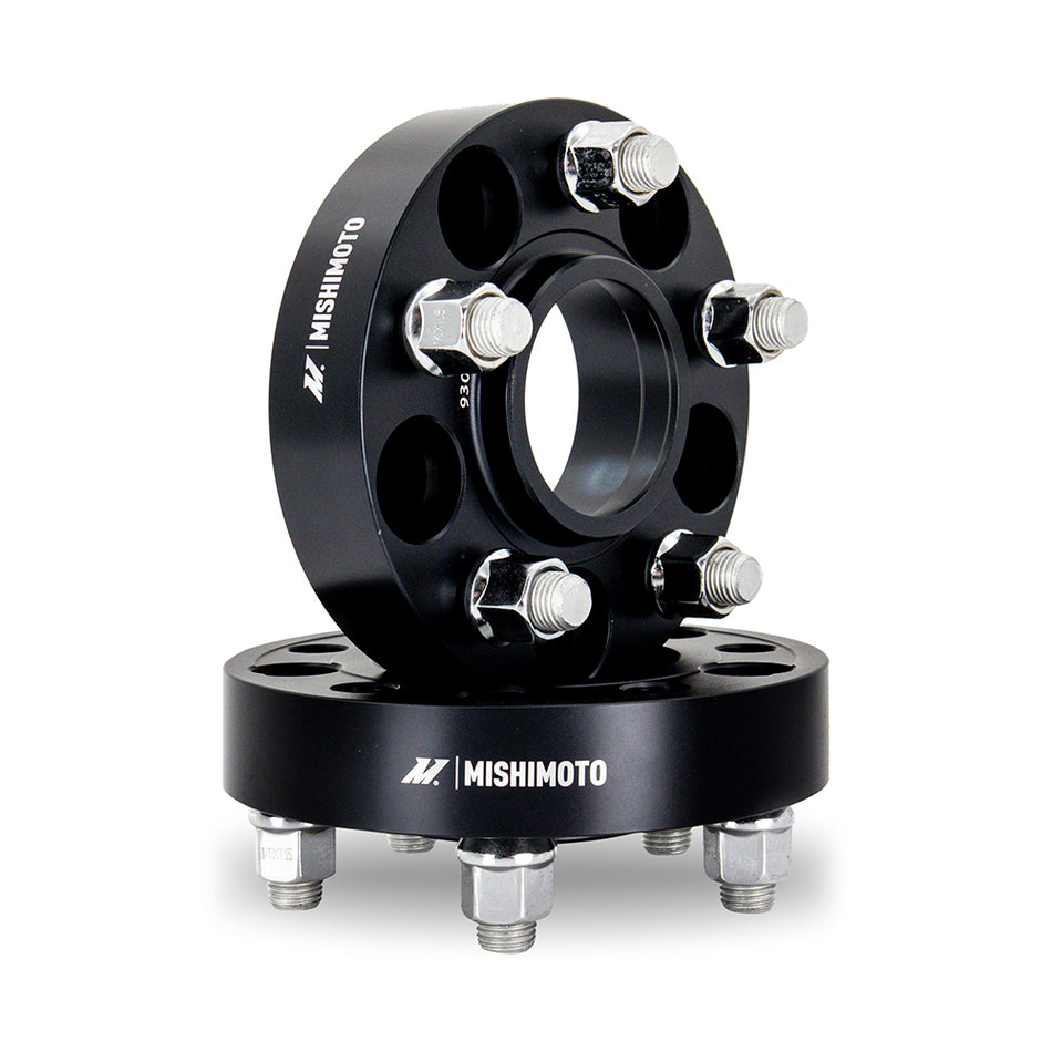 Mishimoto Wheel Spacers, 5X114.3, 70.5, 40, M14, Black for Ford Mustang
