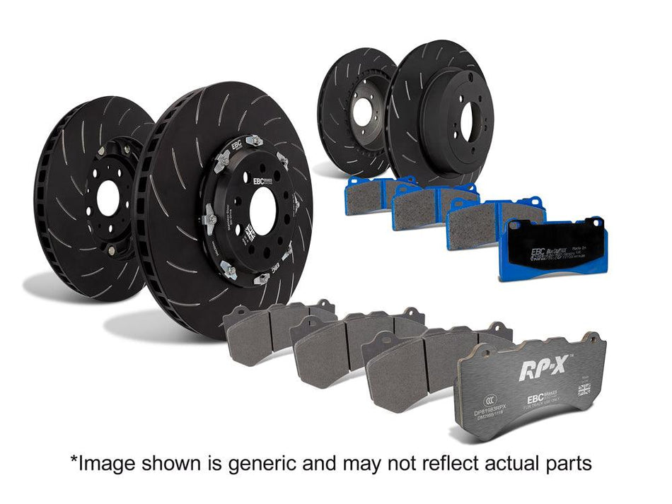 EBC Full Race RPX Pad & 2pc Disc Kit FULL VEHICLE - (P2DK033RPX) Full Car - Ford Focus Mk3 RS