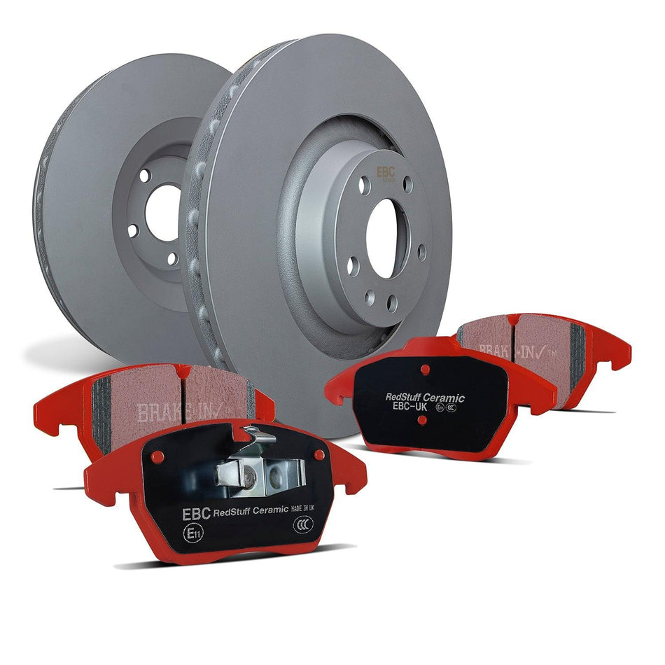EBC Brakes Pad  and  Disc Kit (PD02KR178) Ford Focus Mk2 RS
