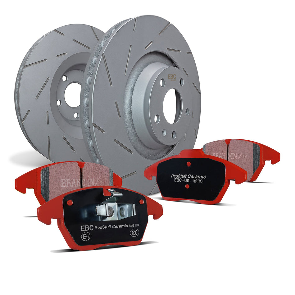 EBC Brakes Pad and Disc Kit (PD07KF098) Front RS Focus Mk1