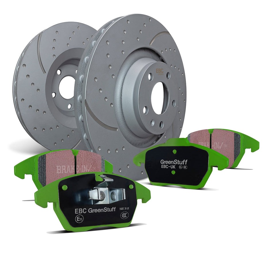 EBC Brakes Pad and Disc Kit (PD11KF185) Front RS Focus Mk1